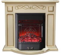 Каминокомплект InterFlame Аспен Магия Люкс Magestic бежевый с золотой патиной с Magestic бежевый ЗП