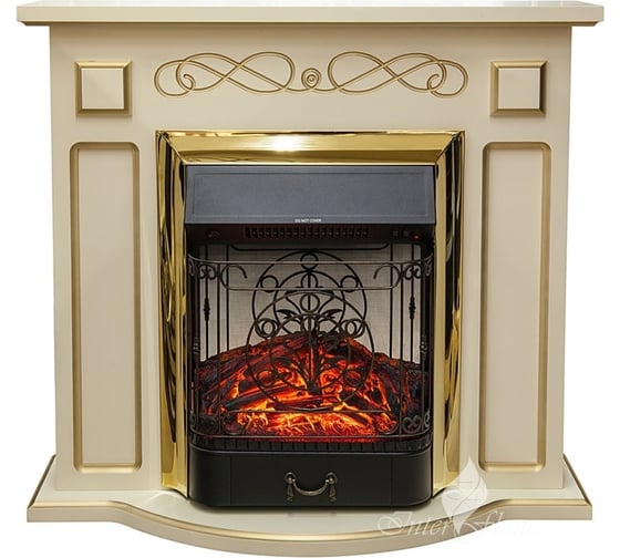 Каминокомплект InterFlame Aspen ЕС c Magestic Brass беж с з/п