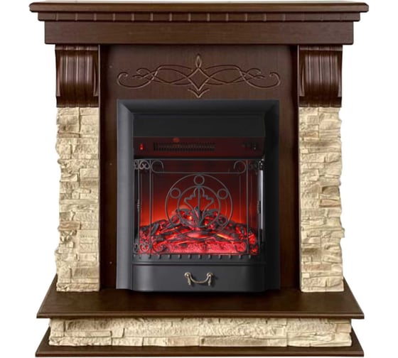 Каминокомплект InterFlame Брайт ЕС с Magestic BL Темный Дуб 1