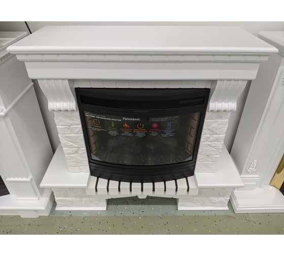 Каминокомплект InterFlame Экстер ЕС Лофт с Panoramic25 Led F/X белый