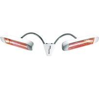 Инфракрасный обогреватель HELIOSA HI DESIGN хромированные "плечики", цвет белый 996 IPX5/3000W