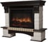 Портал Firelight Forte 25S камень белый, шпон темный дуб 3