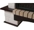 Портал Firelight Forte 25S камень белый, шпон темный дуб 5