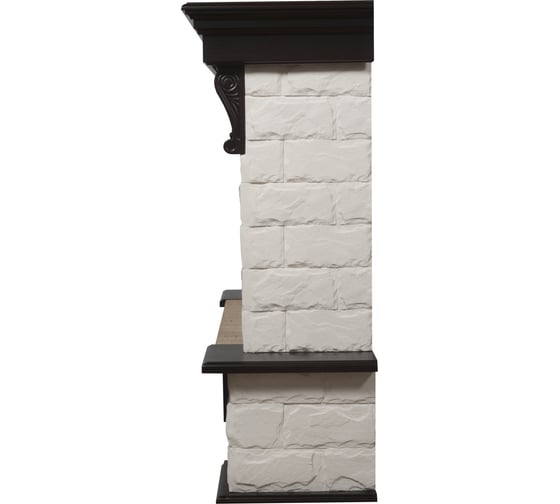 Портал Firelight Forte 25S камень белый, шпон венге