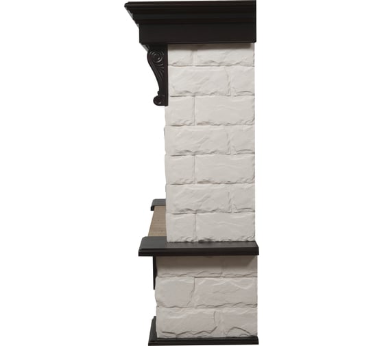 Портал Firelight Forte 30S камень белый, шпон венге