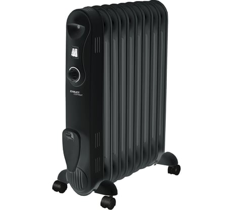 Масляный электрический радиатор 9 секций черный Scarlett SC 21.2009 S2B