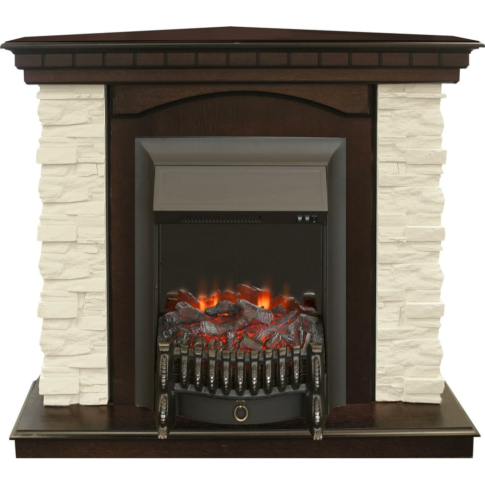Электрический камин RealFlame Akron Corner STD+Fobos BL 10014223 ...