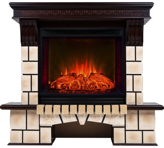 Электрический камин RealFlame California Brick 25/25,5+Evrika 25,5 LED 10014353 1
