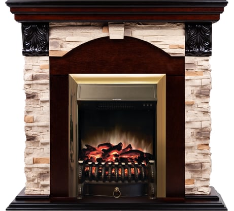 Электрический камин RealFlame Dubnius ROCK STD AO+Fobos BR 10014961