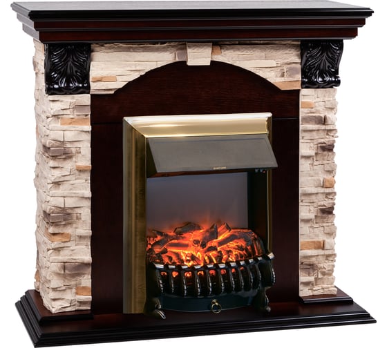 Электрический камин RealFlame Dubnius ROCK STD AO+Fobos BR 10014961