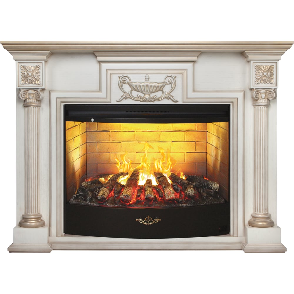 Электрический камин RealFlame Naples 3D 33 WT+3D Firestar 33 10014143 ...