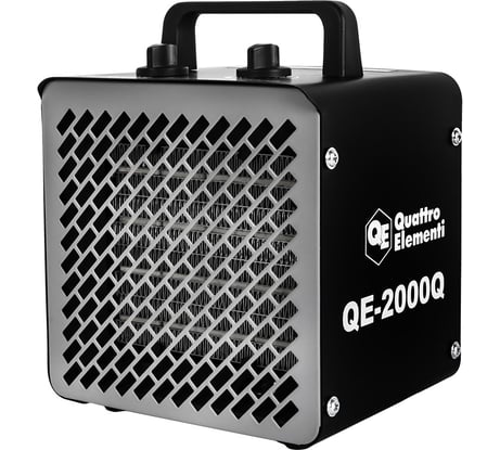 Керамический электрический нагреватель воздуха QUATTRO ELEMENTI QE-2000Q КУБ (1,0/2,0 кВт, 140 м.куб/ч, площадь обогрева 20 м2) 915-960