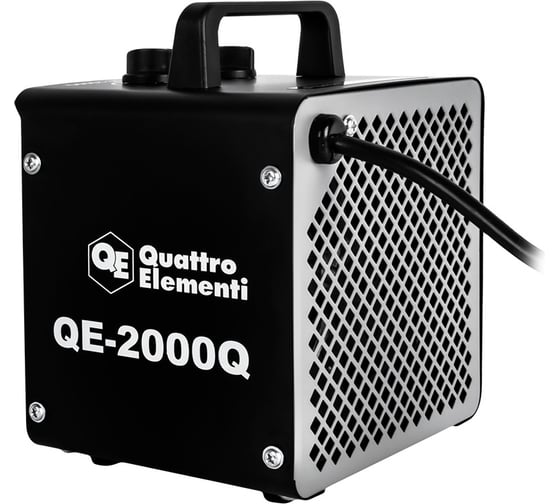 Керамический электрический нагреватель воздуха QUATTRO ELEMENTI QE-2000Q КУБ (1,0/2,0 кВт, 140 м.куб/ч, площадь обогрева 20 м2) 915-960