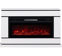 Каминокомплект ELEKAM beta с очагом pulsar 38 белый с черным (разборный) 100067