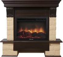 Портал Firelight Forte 26/30S камень бежевый, шпон темный дуб НС-1171425