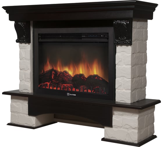 Портал Firelight Forte 26/30S камень белый, шпон венге НС-1171427