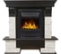 Портал Firelight Pietra Classic камень белый, шпон темный дуб НС-1158486 1