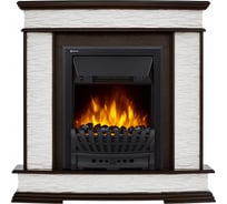 Портал Firelight Scala Classic камень сланец скалистый белый, шпон тёмный дуб НС-1170985