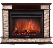 Портал Firelight Scala 25 камень сланец скалистый бурый, шпон тёмный дуб НС-1170995