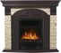 Угловой портал Firelight Torre Classic U камень слоновая кость, шпон темный дуб НС-1143549 1