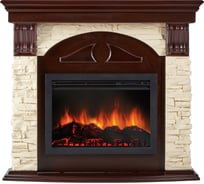 Портал Firelight Torre 26/30U угловой камень слоновая кость, шпон темный дуб НС-1171436