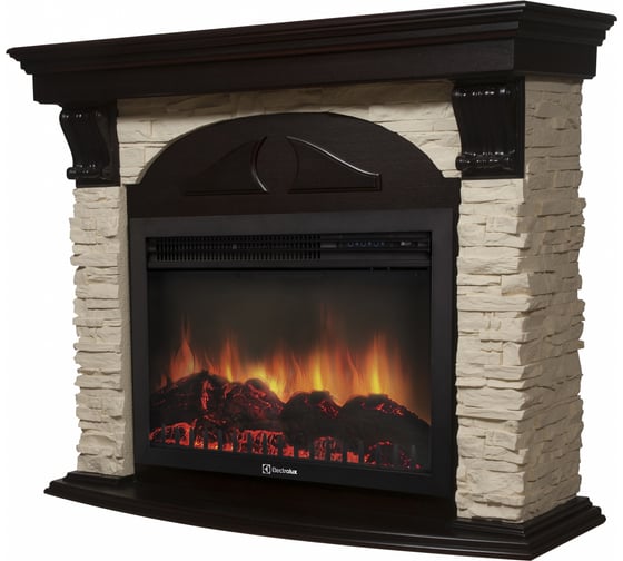 Портал Firelight Torre 26/30S камень слоновая кость, шпон венге НС-1171435
