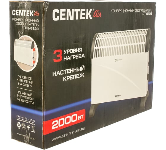 Конвекционный обогреватель Centek CT-6123 2000Вт (20м) CT-6123