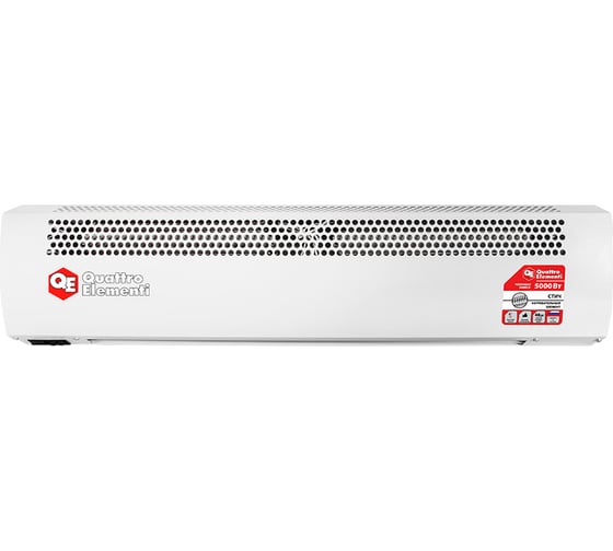 Электрическая тепловая завеса QUATTRO ELEMENTI QE-5000TVZ (2,5/5,0 кВт, 400 м.куб/ч, 220 В, 50 Гц) 915-526
