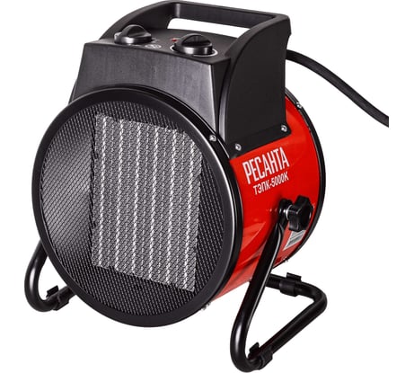 Тепловая электрическая пушка Ресанта ТЭПК-5000K керам.нагревательный элемент, круглая 67/1/25