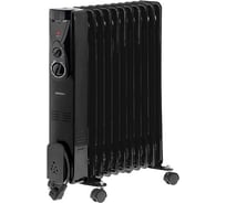 Масляный обогреватель Centek (Черный) 11секций (25м) 2500Вт, 3 режима,защ.от перегрева CT-6202 Black