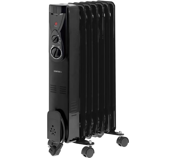 Масляный обогреватель Centek (Черный) 7 секций (15м) 1500Вт, 3 режима,защ.от перегрева CT-6200 Black 1