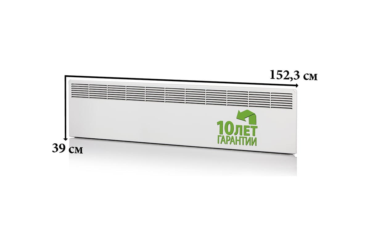 Конвектор Ensto FinnHeat, механический термостат, вилка, 2000Вт ...