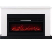 Каминокомплект ELEKAM bolton с очагом pulsar 38 белый с черным (разборный) 100068