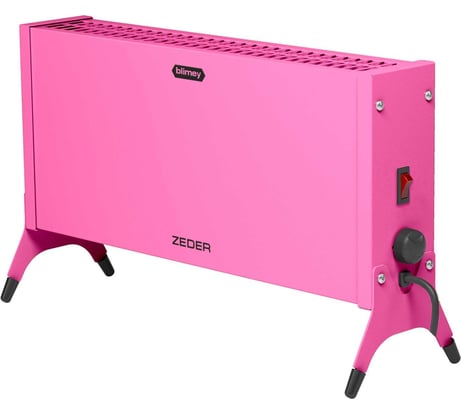 Электрический конвектор Zeder серия Blimey, механическое управление 10MX-12 PINK