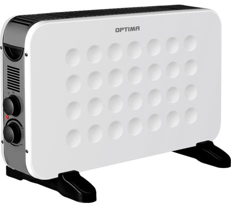 Конвектор Optima CH-2023W (800-2000Вт, 3 режима, ножки, термостат, белый+чёрный) 3000119