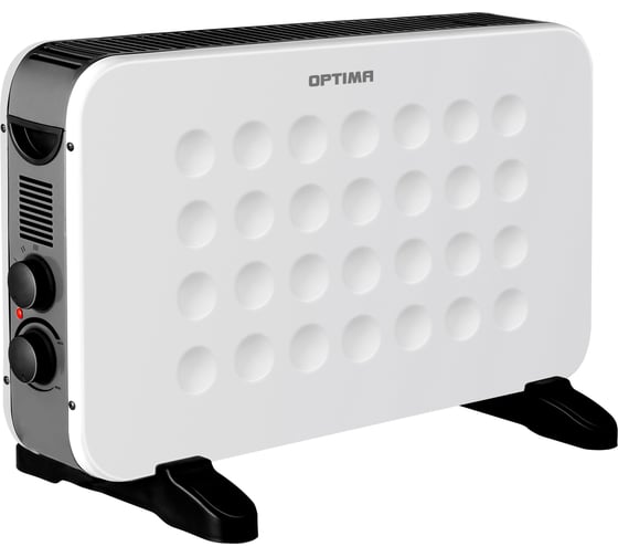 Конвектор Optima CH-2023W (800-2000Вт, 3 режима, ножки, термостат, белый+чёрный) 3000119