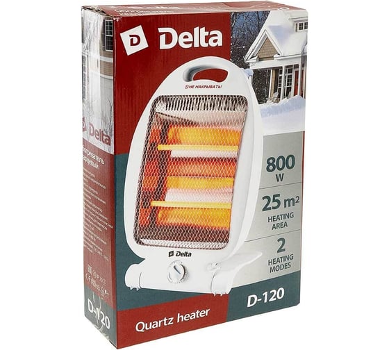 Кварцевый обогреватель Delta D-120 800 Вт Р1-00004059