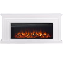 Каминокомплект ELEKAM vakanda с очагом pulsar 60 белый с черным 100115