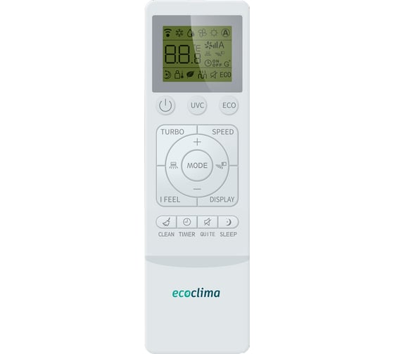 Настенный кондиционер ECOCLIMA ECW/I-12QCG + EC/I-12QC, серебристый X-00011819,X-00011813