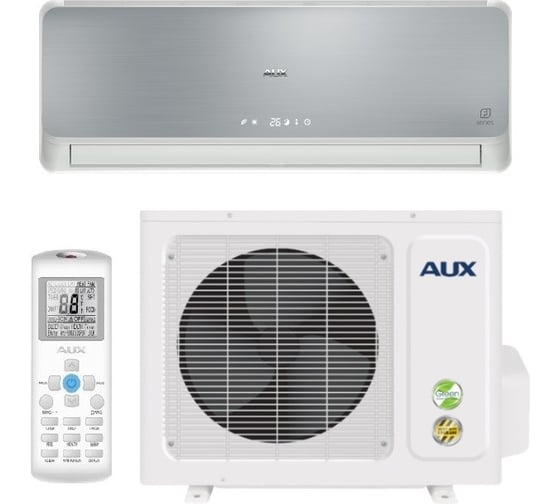 Настенный кондиционер AUX ASW-H12B4/FJ-SR1 + AS-H12B4/FJ-R1, серебристый X-00009069,X-00009074 1