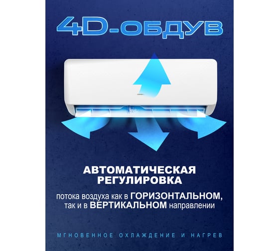 Сплит-система инвертор Centek 2310/2410W EER-3.25, компрессор GMCC CT-65CDC07