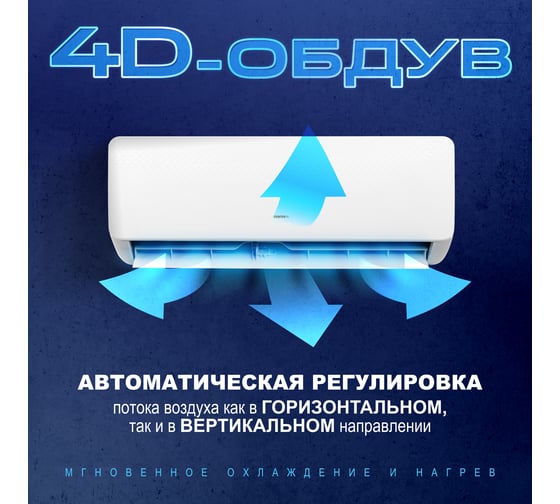 Сплит-система инвертор Centek 2600/2700W EER-3.25, компрессор GMCC CT-65CDC09