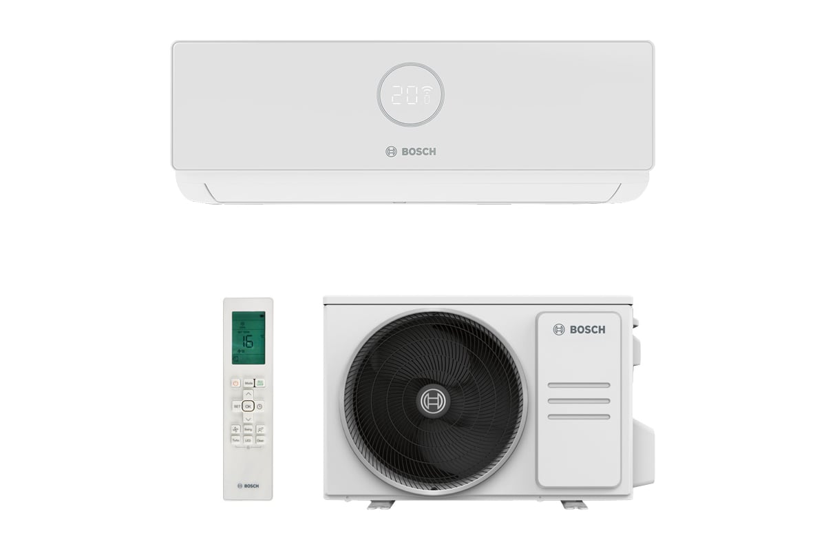 Кондиционер Сплит-система с Wi-Fi контроллером Bosch CLL2000 W 26S/CLL2000  26 - купить по низкой цене | Сплит-система с Wi-Fi контроллером Bosch  CLL2000 W 26S/CLL2000 26 с установкой в Москве: отзывы, характеристики,  инструкция,