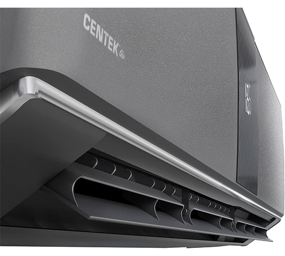 Сплит-система Centek серый, карбон, скрытый LED дисплей, 30 дБ, компрессор GMCC CT-65G24
