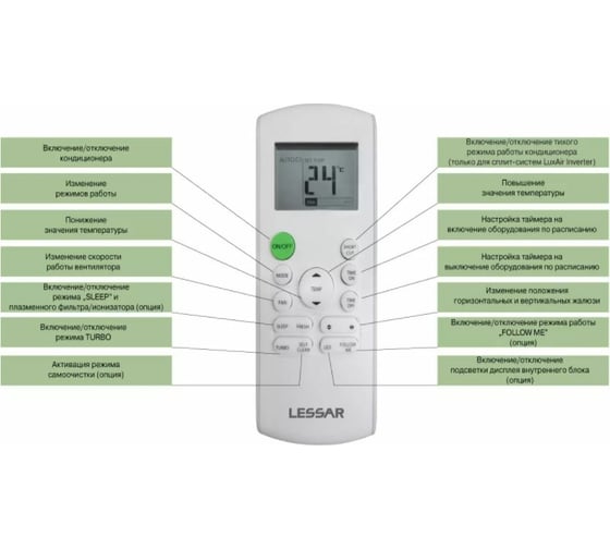 Кондиционер для дома и офиса Lessar LS-HE09KSE2/LU-HE09KSE2 110813