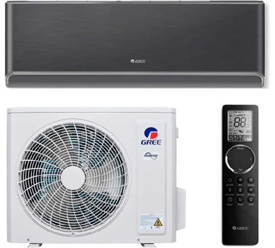 Настенная сплит-система GREE Airy Inverter R32 black GWH18AVDXE-K6DNA1A