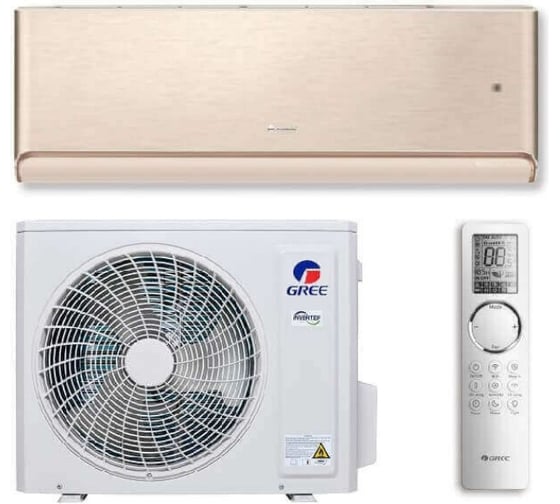 Настенная сплит-система GREE Airy Inverter R32 champagne GWH18AVDXE-K6DNA1A