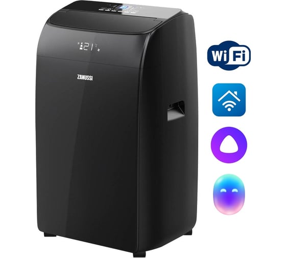 Мобильный кондиционер Zanussi Massimo Solar Black ZACM-12 NYK/N1 Black НС-1474869 1