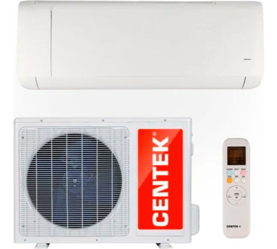 Сплит-система Centek 5350/5450W R410А, 4D обдув, LED дисплей, EER-3.21 антибактериальный фильтр HIGHLY CT-65J18