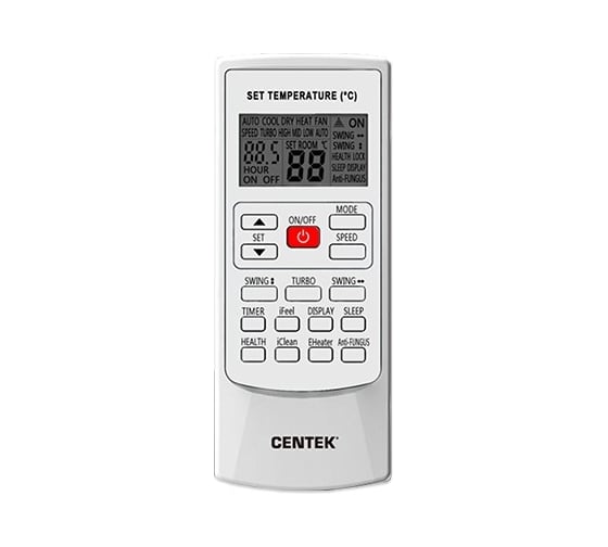 Сплит-система Centek площадь 50 кв.м, уровень шума 29Дб, 5300/5450W скрытый LED дисплей, EER-3.21, компрессор HIGHLY CT-65B18